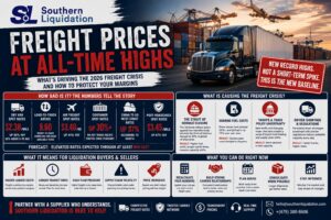 Why Freight Prices Are at All-Time Highs in 2026 — And What It Means for Liquidation Buyers