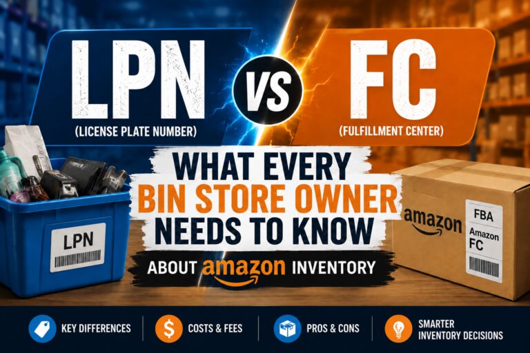 LPN vs FC — What Every Bin Store Owner Needs to Know About Amazon Inventory
