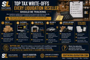 Tax Write-Offs Every Liquidation Reseller Should Know About