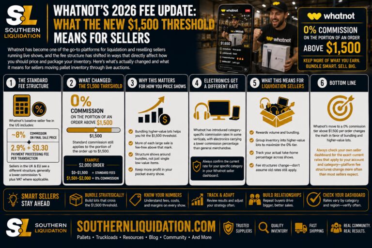Whatnot’s 2026 Fee Update: What the New $1,500 Threshold Means for Sellers