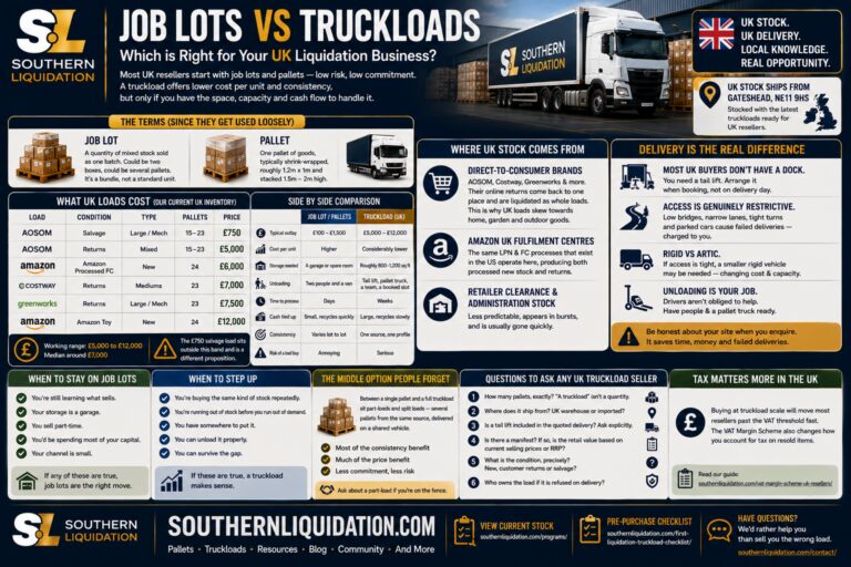 Job Lots vs Truckloads: What UK Resellers Get Wrong About Buying at Scale