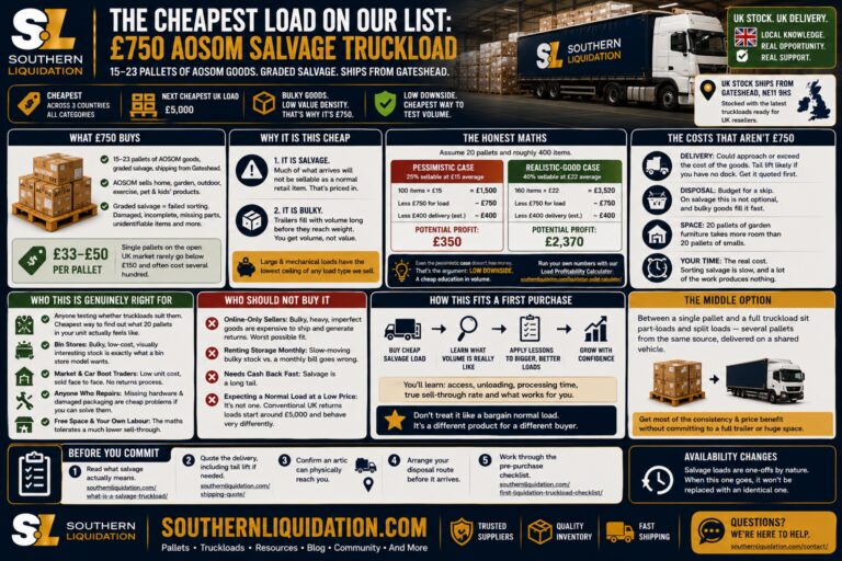 A £750 Salvage Load: The Cheapest Way Into UK Liquidation