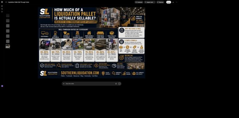 How Much of a Liquidation Pallet Is Actually Sellable? Realistic Sell-Through Rates by Category