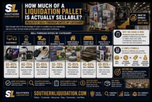 How Much of a Liquidation Pallet Is Actually Sellable? Realistic Sell-Through Rates by Category